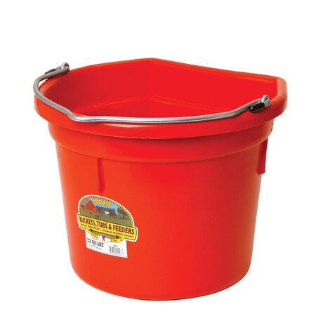 Miller Plastic Bucket 22 Qt Steel Red